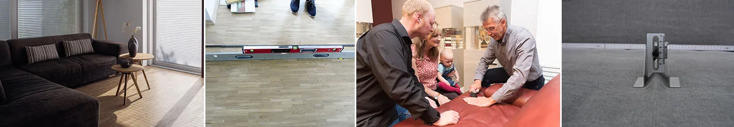 Die Bilder aus Innenraum, Bodenbelags und Schulungsbildern